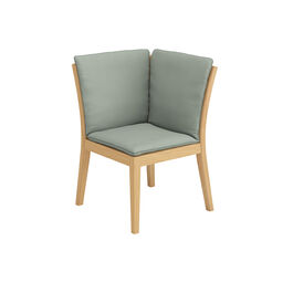 Cushion Valencia Seat Element Corner in the design "Mineral/ seams Taupe"