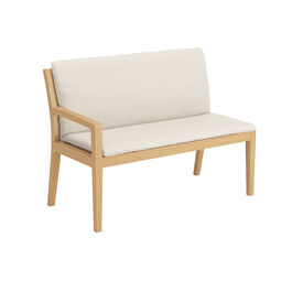 Cushion Valencia Seat Element 120 in the design "Linum/seams Pearl"