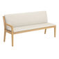 Cushion Valencia Seat Element 180 in the design "Linum/seams Pearl"
