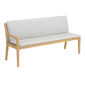 Cushion Valencia Seat Element 180 in the design "Crystal/seams Grey"