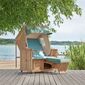 High Footrest Cushion for Strandkorb design "Sinfonia"