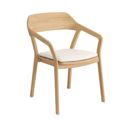 Cushion Luton Armchair, design "Linum/seams Pearl"