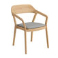 Cushion Luton Armchair, design "Stone/seams Taupe"