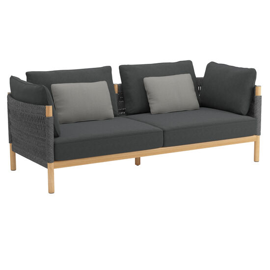 Cavo Lounge Sofa Anthracite incl. cushion in the design "Slate"