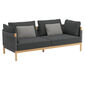 Cavo Lounge Sofa Anthracite incl. cushion in the design "Slate"