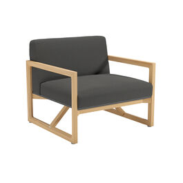 Trey Lounge Armchair incl. cushion in the design "Anthracite"