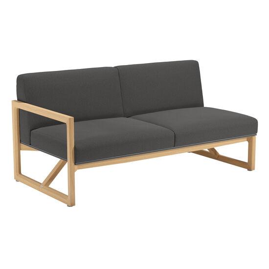 Trey Lounge Sofa with armrest right incl. cushion in the design "Anthracite"