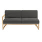 Trey Lounge Sofa with armrest right incl. cushion in the design "Anthracite"