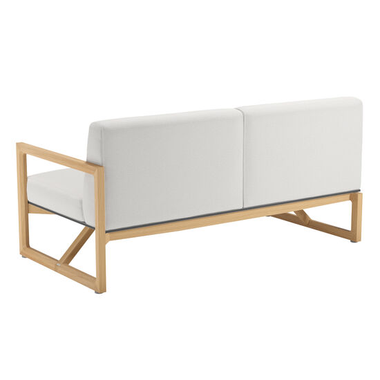 Trey Lounge Sofa with armrest left incl. cushion in the design "Crystal"