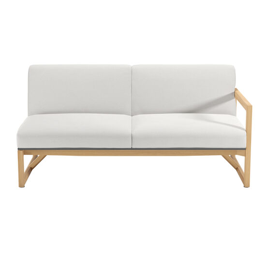 Trey Lounge Sofa with armrest left incl. cushion in the design "Crystal"