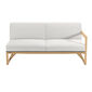 Trey Lounge Sofa with armrest left incl. cushion in the design "Crystal"