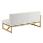 Trey Lounge Sofa with armrest right incl. cushion in the design "Crystal"