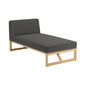 Trey Lounge Chaise Longue incl. cushion in the design "Anthracite"