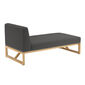 Trey Lounge Chaise Longue incl. cushion in the design "Anthracite"