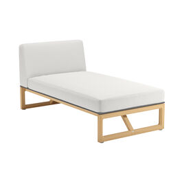 Trey Lounge Chaise Longue incl. cushion in the design "Crystal"