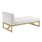 Trey Lounge Chaise Longue incl. cushion in the design "Crystal"