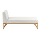 Trey Lounge Chaise Longue incl. cushion in the design "Crystal"