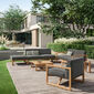 Trey Lounge Footstool in the design "Anthracite"