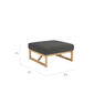 Trey Lounge Footstool in the design "Anthracite"