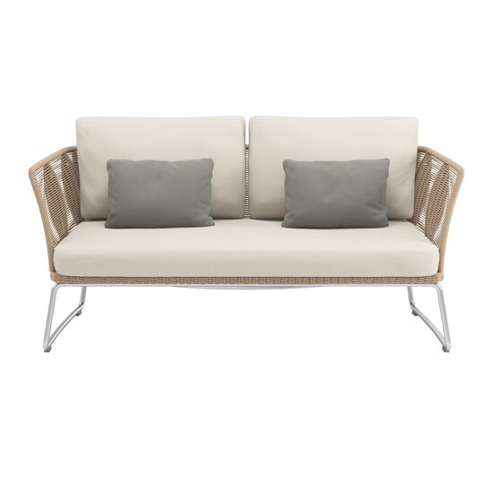 Amari Lounge Two-Seater incl. cushions in the design "Linum"