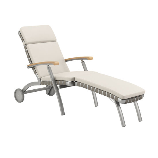 United States Deck Chair Silk with wheels and longer footrest