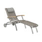 United States Deck Chair Silk with wheels and longer footrest