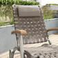 United States Deck Chair Silk with wheels and longer footrest