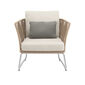 Amari Lounge Armchair incl. cushion in the design "Linum"