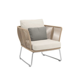 Amari Lounge Armchair incl. cushion in the design "Linum"