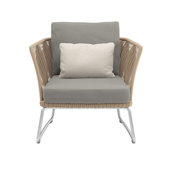 Amari Lounge Armchair incl. cushion in the design "Stone"