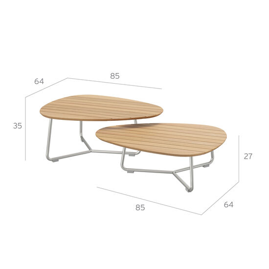 Amari Lounge Table Set Teak