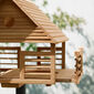Birdhouse Small for Flower Beds, Teak