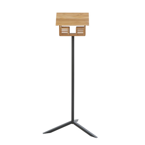 Birdhouse Small for Flower Beds, Teak