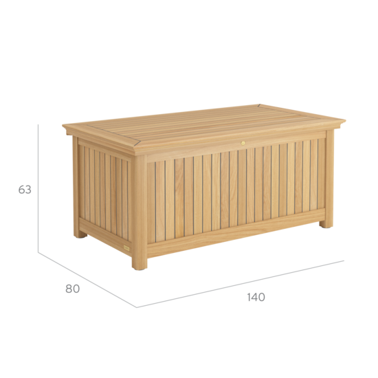 Low Cushion Chest Teak L