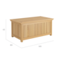 Low Cushion Chest Teak L