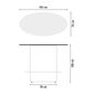 Pan Oval Bar Table 140, HPL White