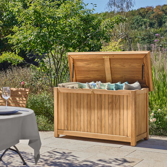 High Cushion Chest L, Teak