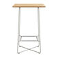 Bar Table 70 x 70 Stainless Steel, Teak