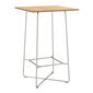 Bar Table 70 x 70 Stainless Steel, Teak