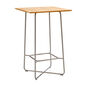 Bar Table 70 x 70 Stainless Steel, Teak
