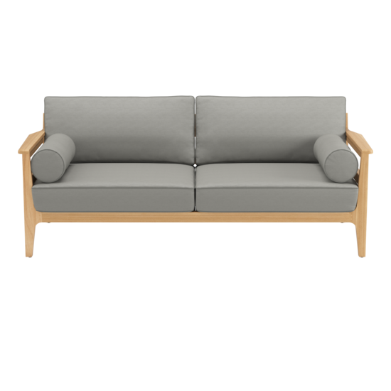 Newhaven Two-Seater incl. cushion in the design "Stone/ seams Taupe"
