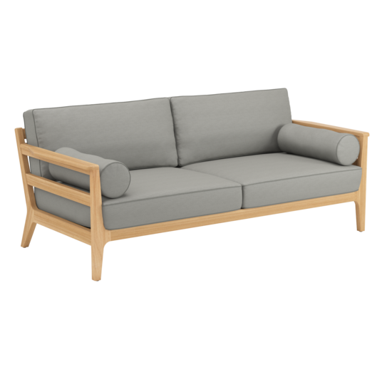 Newhaven Two-Seater incl. cushion in the design "Stone/ seams Taupe"
