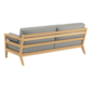 Newhaven Two-Seater incl. cushion in the design "Stone/ seams Taupe"