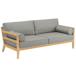 Newhaven Two-Seater incl. cushion in the design "Stone/ seams Taupe"