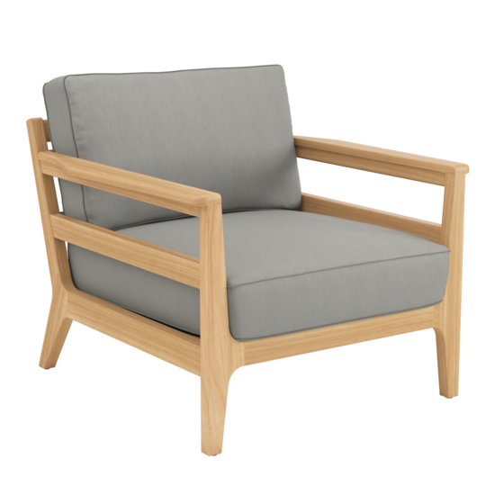 Newhaven Armchair incl. cushion in the design "Stone/ seams Taupe"