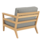 Newhaven Armchair incl. cushion in the design "Stone/ seams Taupe"