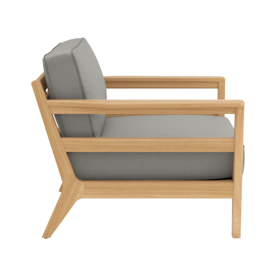 Newhaven Armchair incl. cushion in the design "Stone/ seams Taupe"