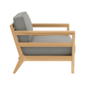 Newhaven Armchair incl. cushion in the design "Stone/ seams Taupe"