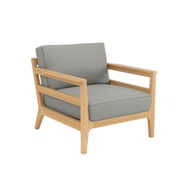 Newhaven Armchair incl. cushion in the design "Stone/ seams Taupe"