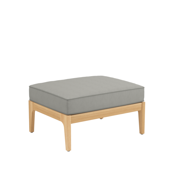 Newhaven Footstool incl. cushion in the design "Stone/ seams Taupe"
